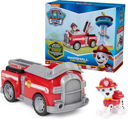 Vista 11 de Paw Patrol, Patrulla de Chase, Vehículo de juguete con figura de acción coleccionable, juguetes para niños con conciencia sostenible para niños