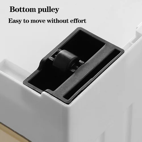 Vista 8 de Organizador plegable para zapatos, almacenamiento de zapatos apilable de 6 niveles con puerta transparente magnética, organizador grande de plástico