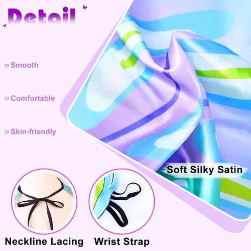 Vista 6 de iROLEWIN Big Kids-Butterfly-Wings Costume for Toddler Girls Fairy Wings Mask Headband as Dance Dress-Up Cape Party Gifts