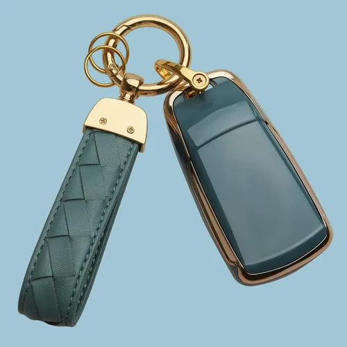 Vista 7 de Funda para llavero Audi para Audi A4 Q7 Q5 TT A3 A6 SQ5 R8 S5 Smart Key Shell Case Azul