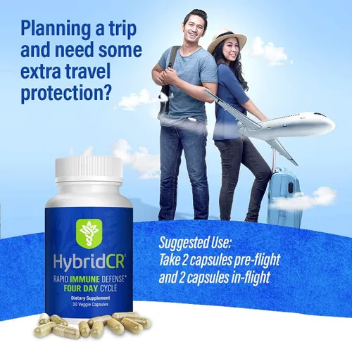 Vista 3 de HybridCR - Suplemento de inmunidad rápida Zinc, equinácea, andrographis, ginseng, selenio, sin gluten y sin OMG Suplemento de apoyo inmunológico
