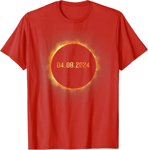 Vista 65 de Totality 04.08.24 Total Solar Eclipse 8 de abril de 2024 Eclipse Camiseta, Negro, S