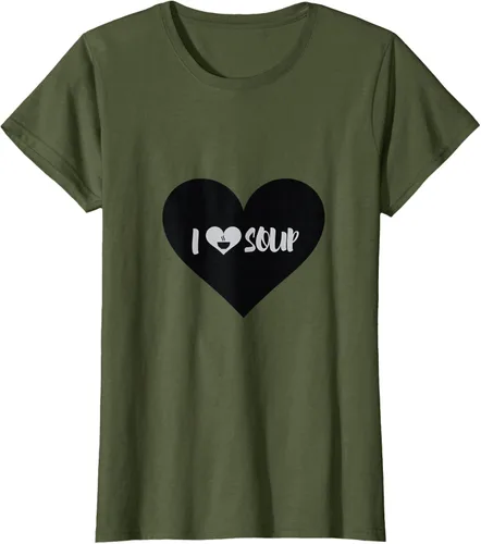 Vista 87 de I Love Soup - Camiseta de regalo con forma de corazón, Blanco, S Asfalto