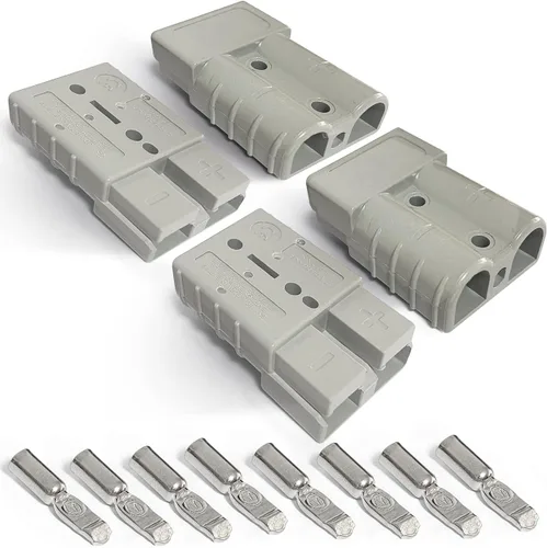 Vista 5 de Cubiertas de Conector Rápido de Batería Cubierta de Goma Antipolvo para Desconexión Rápida de Batería de 175 Amperios (2pcs, Negro)