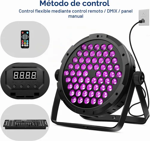 Vista 5 de Luz Par de escenario regulable de 90 W 60 LED por control remoto