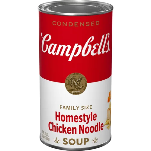 Vista 7 de Campbell's - Sopa condensada de fideos con pollo tamaño familiar, lata de 22.4 onzas