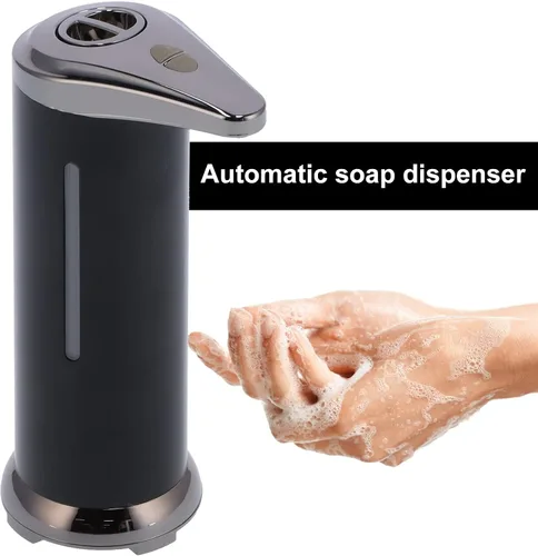 Vista 5 de Zerodis Dispensador automático de jabón líquido de 8.5 fl oz, sensor infrarrojo sin contacto, dispensador automático de jabón líquido manos libres
