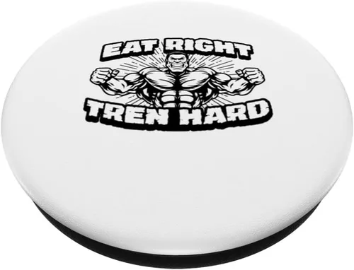 Vista 2 de Eat-Right Tren Hard - PopGrip intercambiable PopSockets del levantamiento de pesas del gimnasio del esteroide anabólico