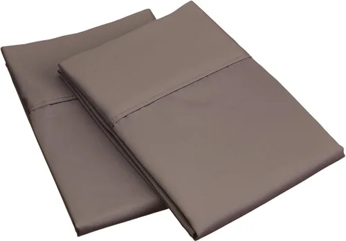 Vista 3 de Superior Juego de funda de almohada de algodón egipcio de 700 hilos, moderno satén sólido, naturalmente transpirable y refrescante, funda
