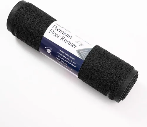 Vista 5 de Tapete largo para arena para gatos de 2 x 6 pies, atrapa la suciedad, el barro y la arena para gatos, malla de PVC impermeable de alta calidad