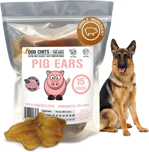 Vista 10 de Dog Chits Orejas de vaca para perros – Golosinas para perros totalmente naturales con orejas de vaca y masticables de entrenamiento – Alto