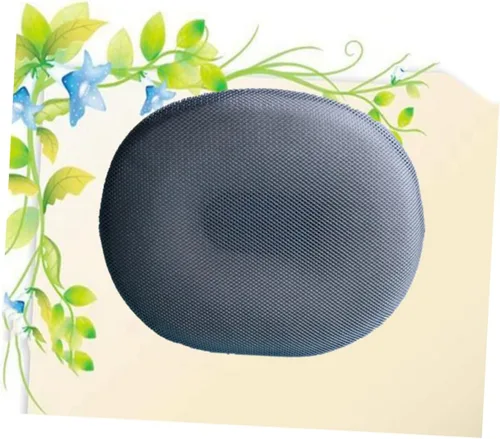 Vista 8 de Healeved Almohada de dona para hemorroides cojín de asiento de coxis de malla negro para mujeres