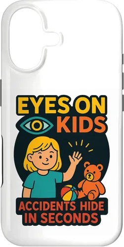 Vista 32 de Eyes on Kids Child Safety Gift for Moms, Granny, Grandad Case for iPhone XR