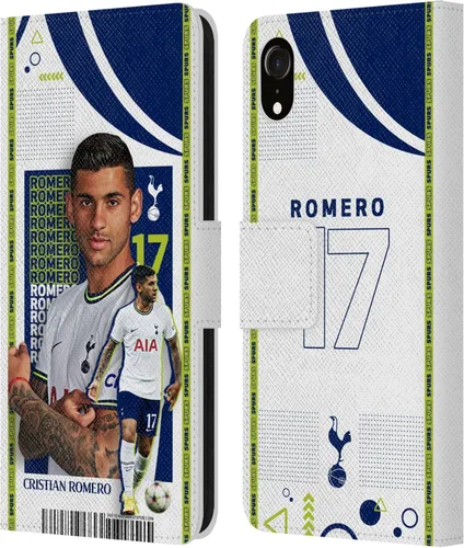 Vista 38 de Head Case Designs Officially Licensed Tottenham Hotspur F.C. Cristian Romero 2022/23 First Team Leather Wallet Case Compatible with Apple iPhone 11