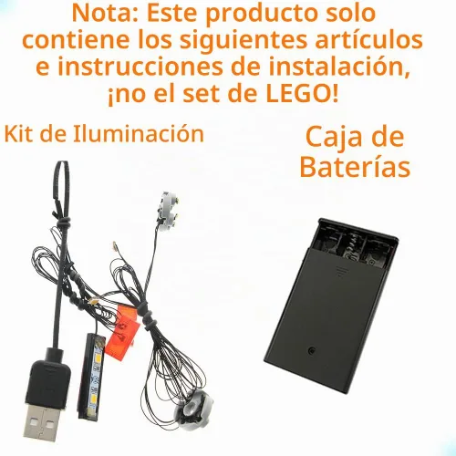 Vista 3 de GEAMENT - Kit de luces LED para el nuevo Porsche 911 2021, compatible con el modelo LEGO 10295 Creator Expert (juego de modelos no incluido)