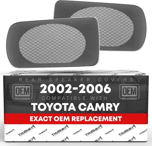 Vista 6 de Juego de repuesto para rejilla de altavoces, lado izquierdo y derecho, compatible con Toyota Camry 2002-2006, cubierta de rejilla de altavoz