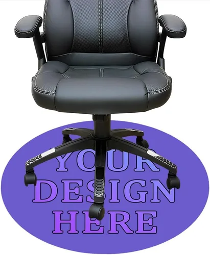 Vista 83 de Tapete redondo personalizado para silla de escritorio de oficina, diseño de tu propio logotipo de foto, texto, alfombrillas circulares
