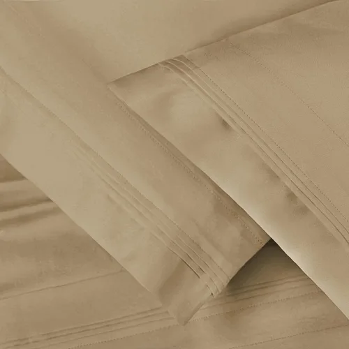 Vista 46 de BLUENILEMILLS Juego de ropa de cama ultrasuave de algodón egipcio de fibra larga, 650 hilos, lujoso, elegante, tejido de satén suave, 1 sábana