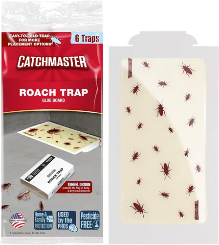 Vista 8 de Catchmaster Tablas de Pegamento para Trampas de Cucarachas Paquete de 10, Atrapador de Insectos Adhesivo, Trampas para Escorpión, Araña, Grillo