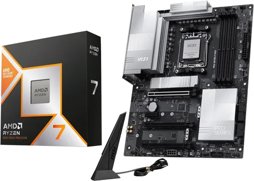 Vista 14 de Micro Center AMD 9800X3D Processor with MSI MAG X870E Tomahawk Motherboard AMD Ryzen 7 9800X3D+ MSI MAG X870E Tomahawk WiFi
