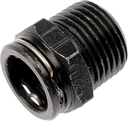 Vista 2 de Dorman Conector de línea de transmisión 800-606 con tubo de 3/8 x rosca de 3/8-18 pulgadas compatible con modelos seleccionados