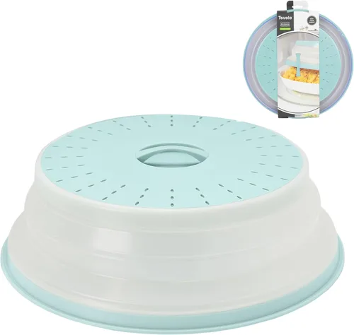 Vista 11 de Tovolo Cubierta antisalpicaduras para microondas para alimentos, mediano (rojo manzana acaramelada) – Tapa protectora antisalpicaduras de silicona