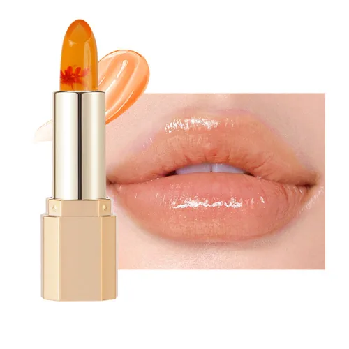 Vista 9 de BINGBRUSH 2 lápices labiales que cambian de color PH – Bálsamo labial de flor de gelatina, tinte labial hidratante activado por temperatura, lápiz