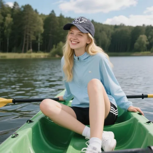 Vista 7 de Waldeal Gorra de béisbol ajustable lavada con diseño de Kayak Hair Don't Care para mujer