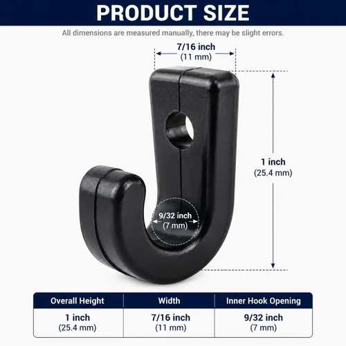 Vista 7 de Kit de soporte de pala elástica para kayak (paquete de 2)