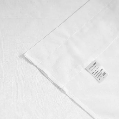 Vista 6 de Luvyohmee Cortinas de cenefa para ventanas, 2 paneles de 18 pulgadas de largo, semitransparentes con aspecto de lino, bolsillo para cortinero