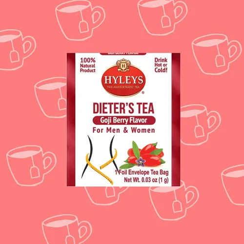 Vista 6 de Hyleys Dieter's Tea con sabor a bayas de acai – 14 bolsas de té – Té adelgazante para adelgazar y limpiar desintoxicante