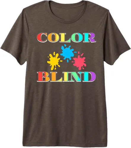 Vista 4 de Color Blind Test Funny Glasses Visions Camiseta Premium