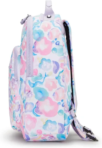 Vista 5 de Kipling Seúl - Mochila pequeña para tableta, diseño de flores acuáticas, talla única