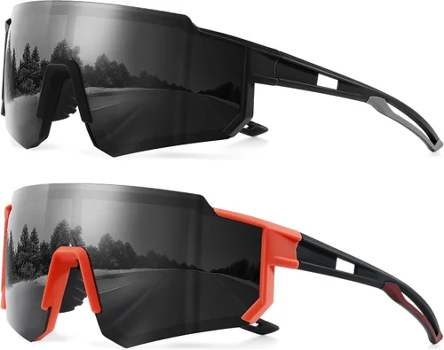 Vista 32 de Gafas de sol polarizadas deportivas para hombres y mujeres, gafas de sol para pesca, ciclismo, bicicleta de montaña, béisbol con protección UV