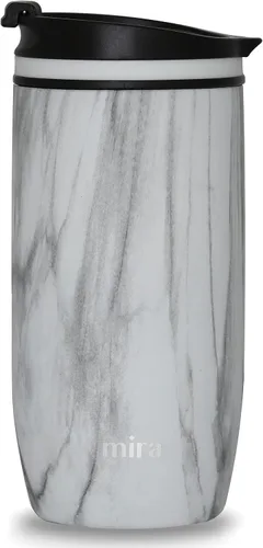 Vista 13 de MIRA Taza de café de viaje de 12 onzas - Vaso aislante de acero inoxidable con tapa de rosca - Azul almirante Azul (Admiral Blue)