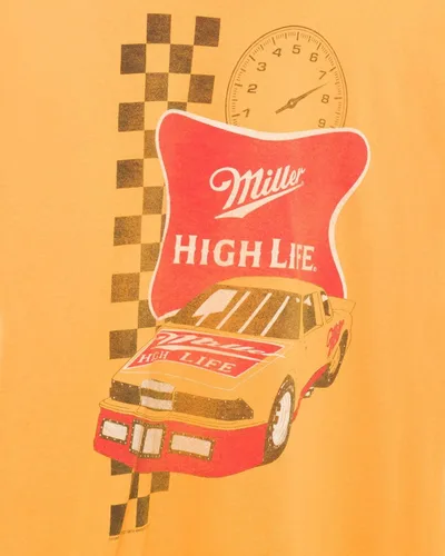 Vista 4 de Camiseta Miller High Life Race Checkers Flea Market