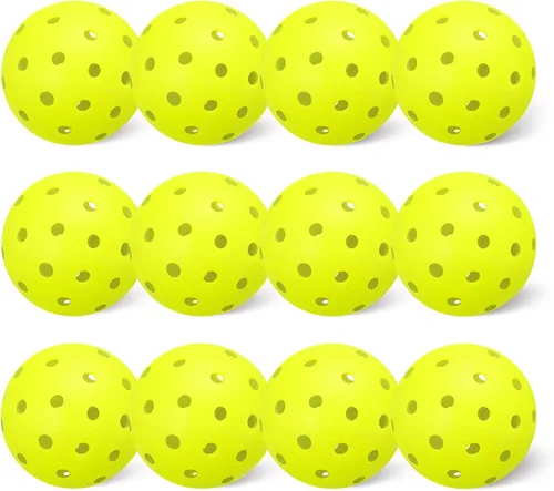 Vista 6 de Amazon Basics Outdoor Pickleball Balls, USAPA Approved, Yellow