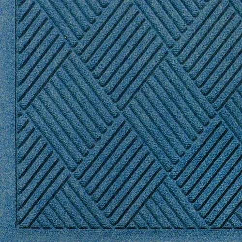 Vista 5 de M+A Matting WaterHog Diamond - Tapete de entrada de grado comercial con borde de tela, interior/exterior, de secado rápido, resistente a las manchas