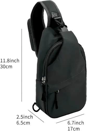 Vista 6 de Dreamer Yuanda Bolso bandolera versátil para hombre, bolso de hombro para hombre, para llevar todos los días esenciales