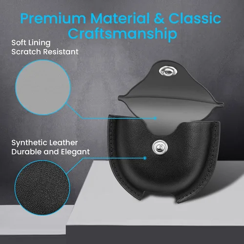 Vista 3 de Fintie Funda protectora para Google Pixel Buds Pro 2 (2024) / Google Pixel Buds Pro (2022), piel sintética de alta calidad, ajuste delgado, cierre