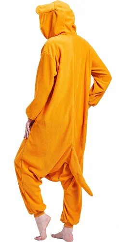 Vista 6 de Onesie Pajamas for Adults - Unisex Animal Cosplay Sleepwear, Christmas Halloween Costume
