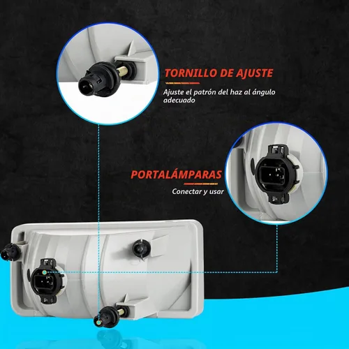 Vista 5 de Conjunto de luces antiniebla para Chevy Silverado 2007 2008 2009 2010 2011 2012 2013 2014 2015 Kit de repuesto para Avalanche 2007-2013, Suburban