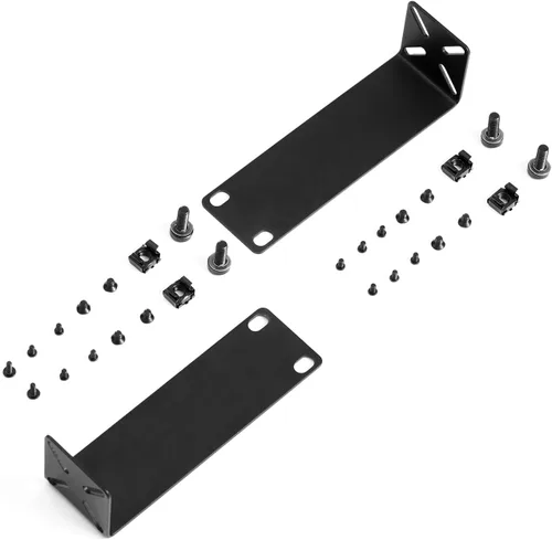 Vista 10 de MokerLink Kit de montaje en rack para interruptores de 12.6 pulgadas, distancia de orificio ajustable de 0.551-1.181 in, montaje de un estante