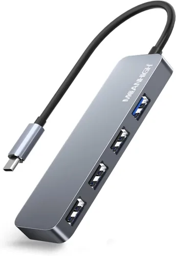 Vista 7 de Hub USB 3.0 de 4 puertos USB Hub para portátil multipuerto divisor para computadora USB puerto expansor para MacBook Pro iMac HP, Dell, Asus, PC