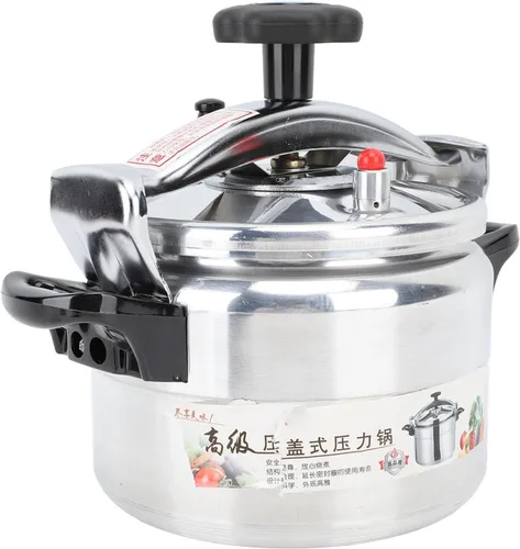 Vista 10 de Olla a presión de cuarto de galón, olla de aluminio con manómetro y estante de cocina para uso familiar o comercial (3L)