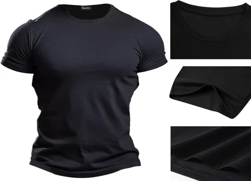 Vista 5 de ReedCA Black Bat - Camiseta de culturismo para hombre, camiseta de entrenamiento de gimnasio, camisas de entrenamiento de moda, camisa hipster