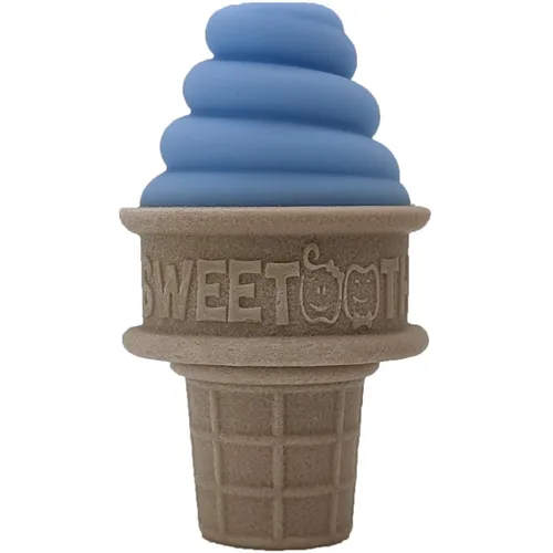 Vista 6 de SweeTooth Mordedor de bebé en forma de cono de helado - Naranja adorable