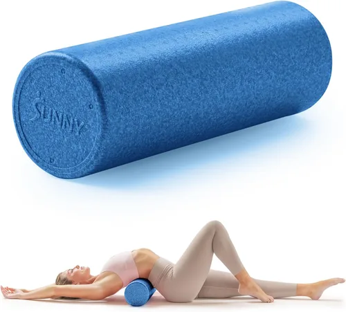 Vista 10 de Sunny Health & Fitness Rodillo de espuma de alta densidad de 12" a 36", para estiramiento y recuperación muscular - Negro, azul, rosa