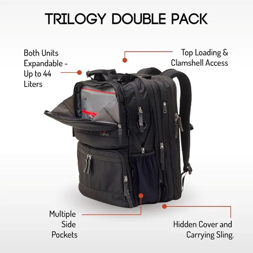 Vista 3 de Paquete especial! Paquete doble Trilogy + bolsa de lona plegable 5 en 1 Penta. Ahorra $29! Obtén 5 bolsas modulares mezcla y combina como quieras.