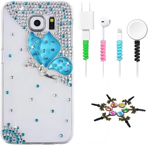Vista 10 de Bling Case SSSGCDwCPSeries-12 - Funda con tapa y cristales brillantes, diseño 3D hecho a mano